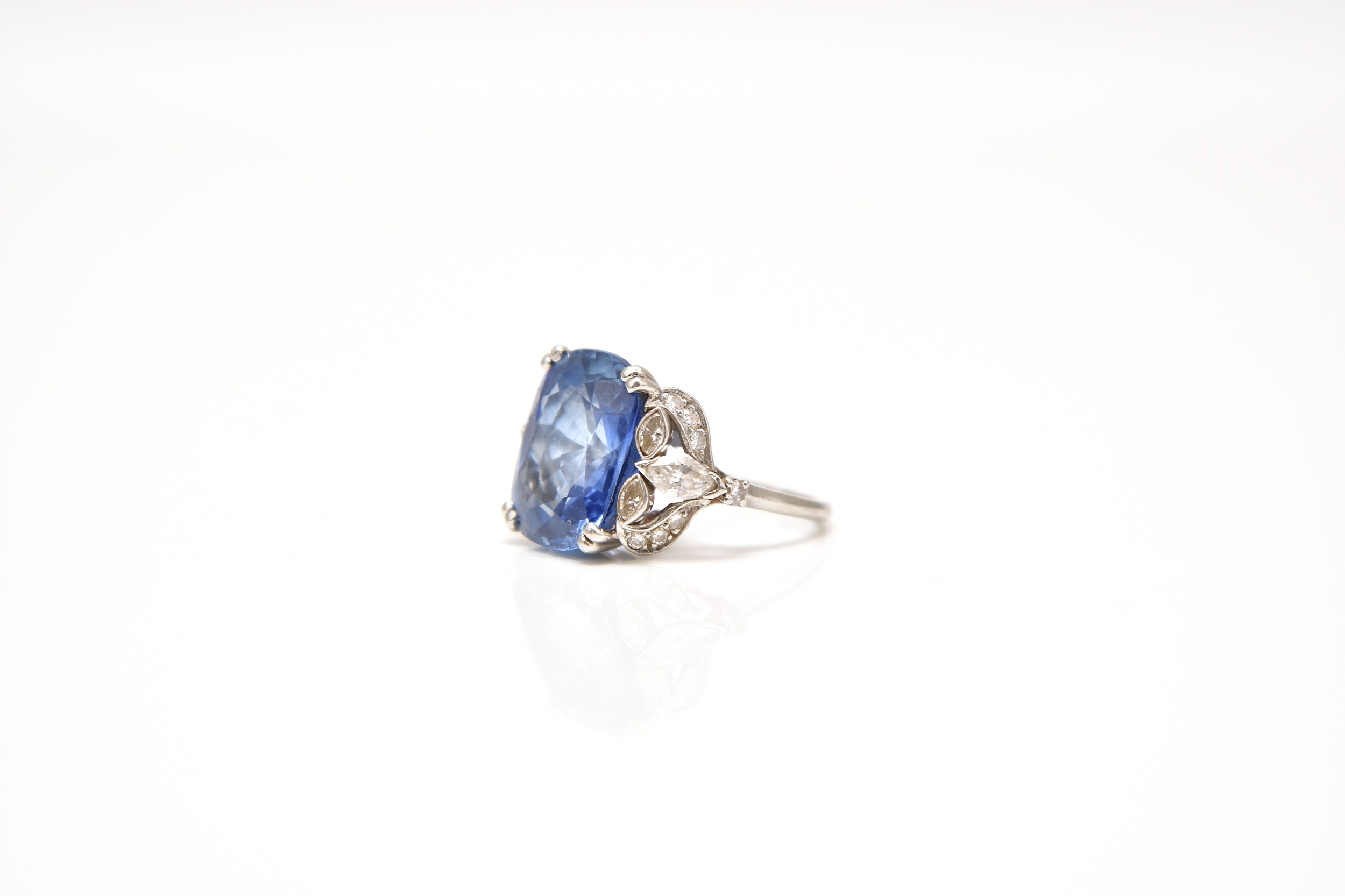 A mid-20th century sapphire and diamond ring Sold for £9,500 Halls | The Auction House